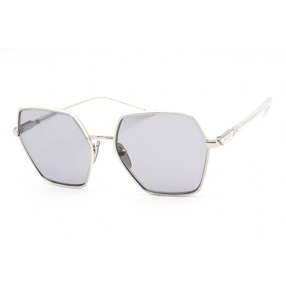 Prada Ladies Sunglasses Silver geometric Lens Square PR56YS - Picture 2 of 11